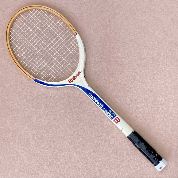 Wilson | Other | Vintage Wilson Wooden Tennis Racketjimmy Connors ...
